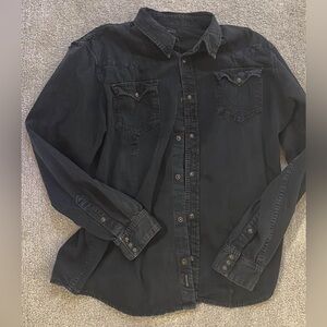 True Religion men’s distressed Jean shirt 3XL